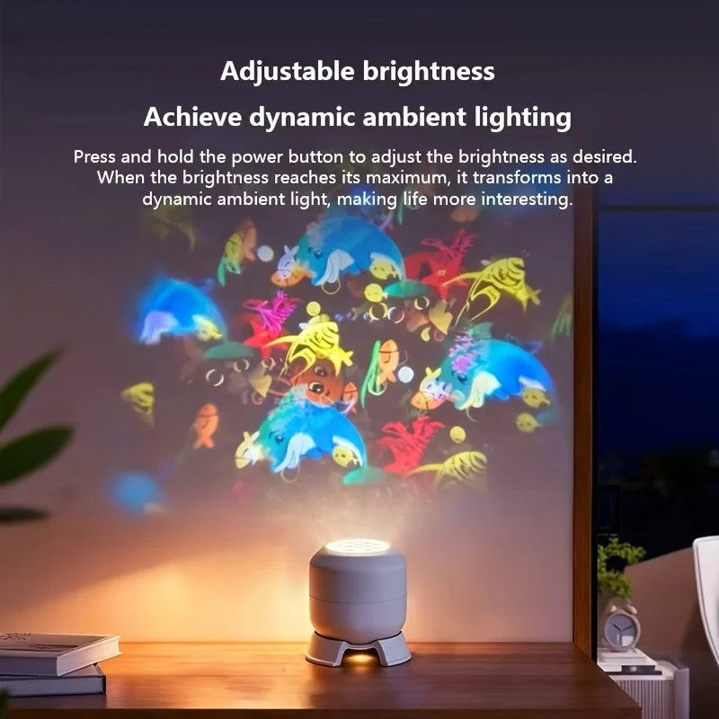 Magisk Havsblå Projektorlampa